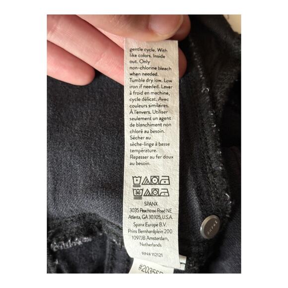 Spanx 20355R Ankle Straight Leg Denim Jeans faded black size X-Large XL - Picture 7 of 7